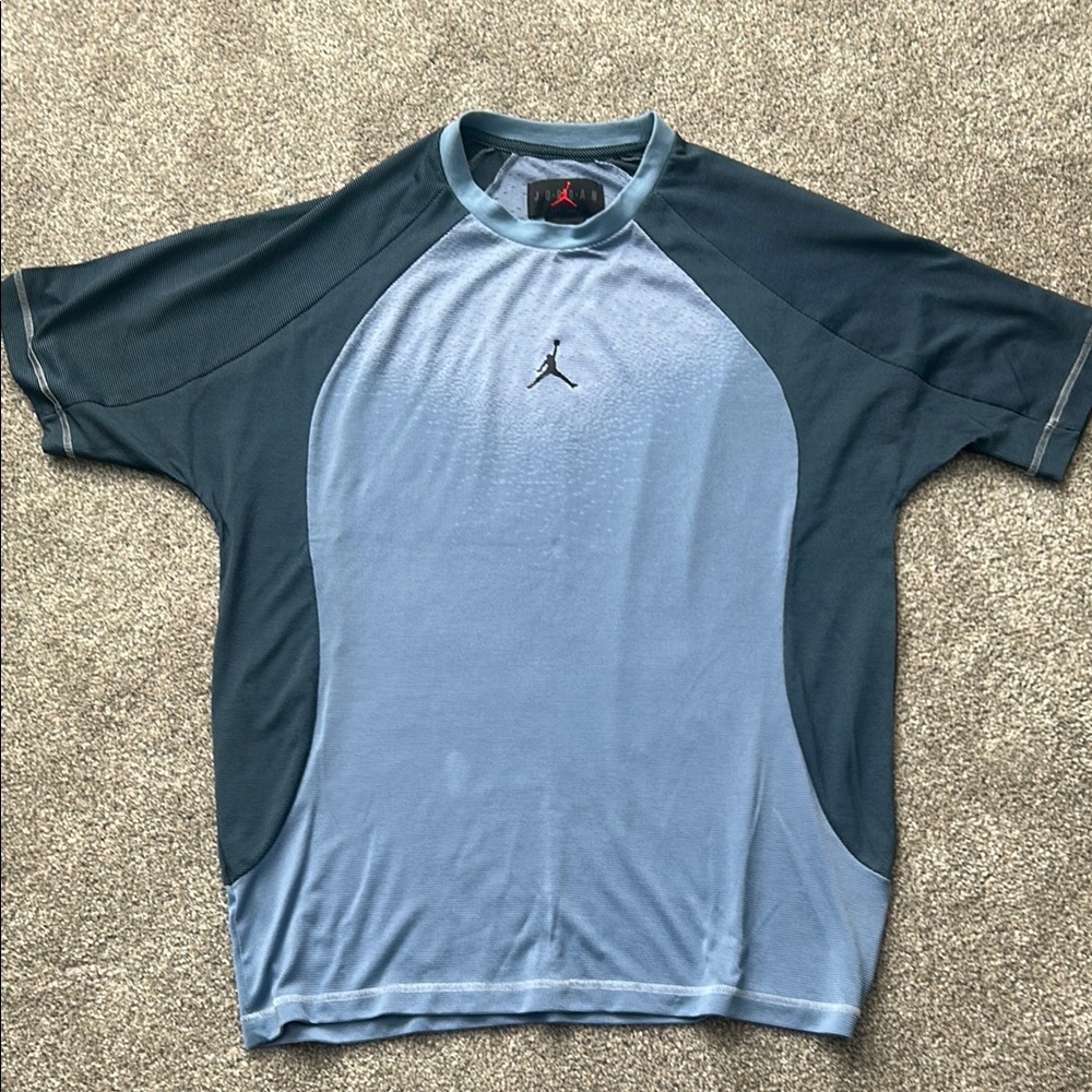 Jordan Two-Tone Blue and Gray Tee
